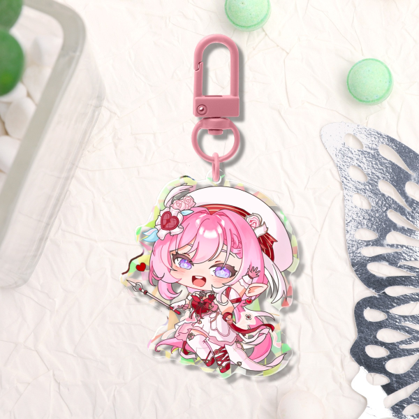 Broken Glass Acrylic Keychain - Love Messenger Elysia
