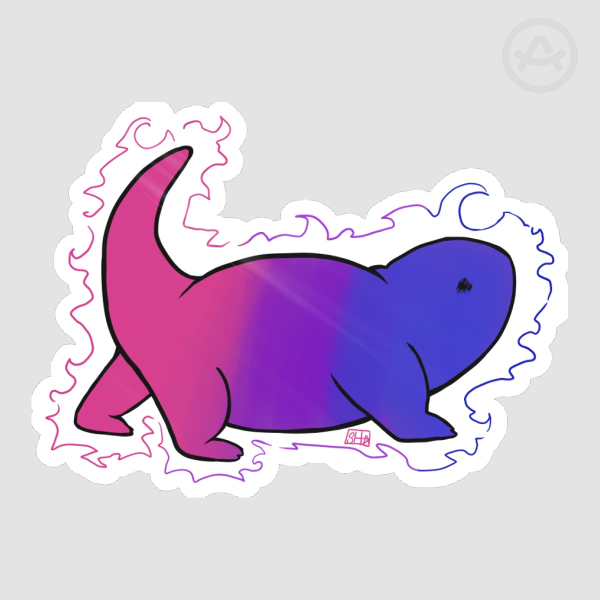 Bi Salamander Sticker
