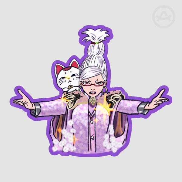 Seiko Walter Mercado Colored Edge Die Cut Stickers