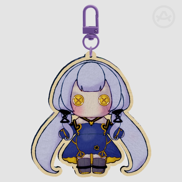 Stardust Plush Wood Keychain