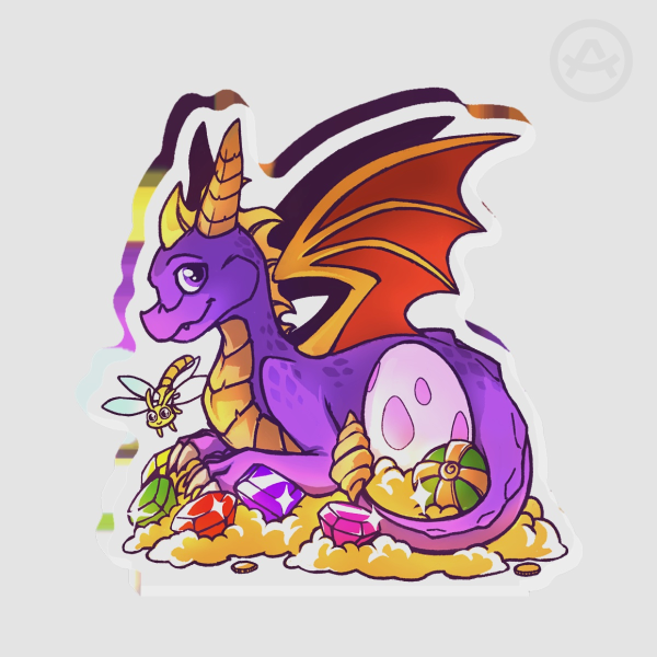 Nostalgic Purple Dragon mini standee