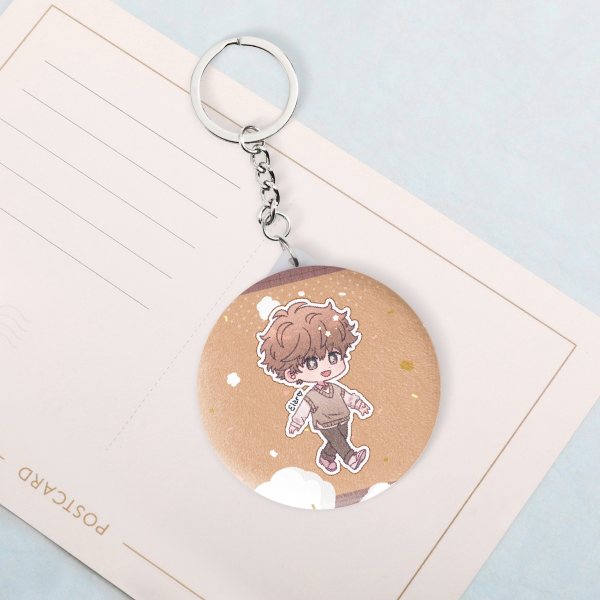 Toto // Ron Kamonohashi Plush Badge Mirror Keychain