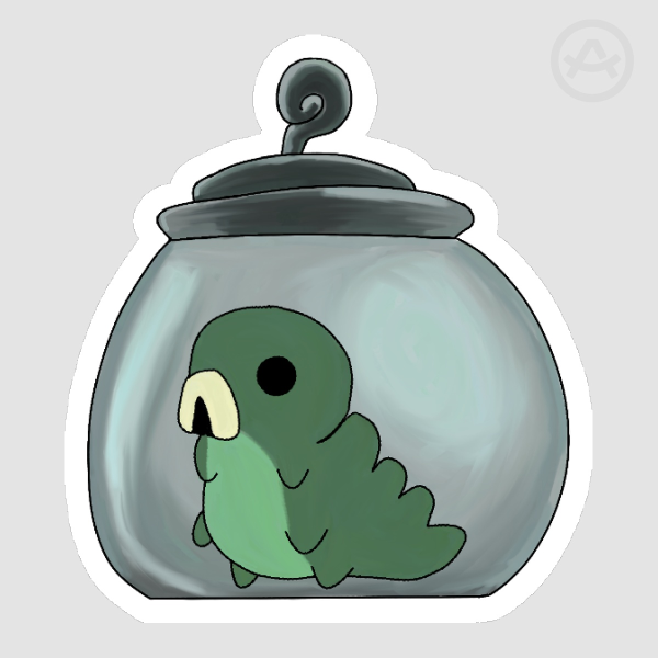 Soft Touch Grubby Sticker