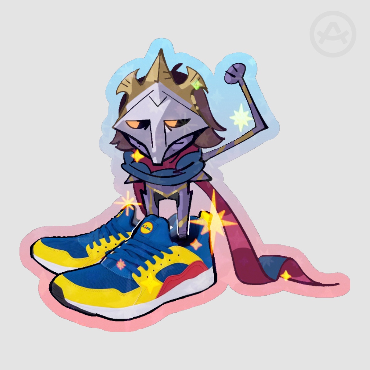 Viktor on LIDL shoes Sticker