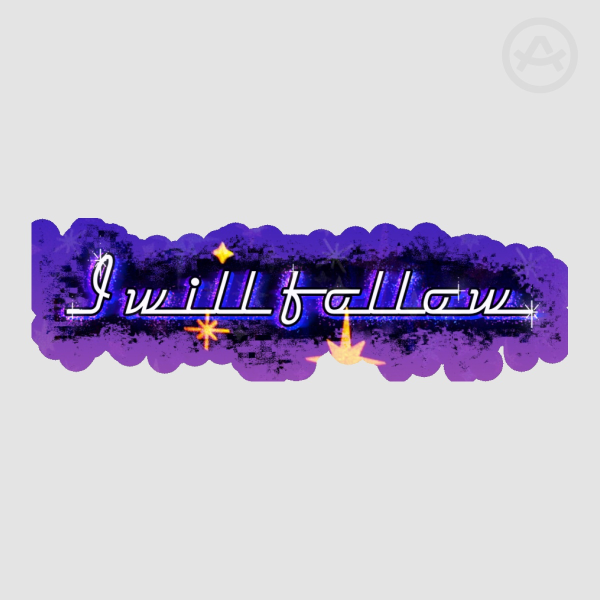 I Will Follow single Sticker