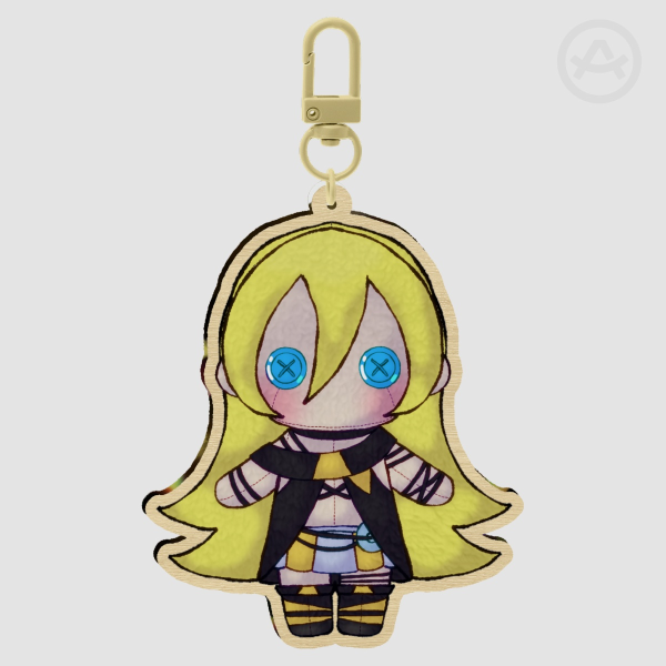 Lily Plush Wood Keychain