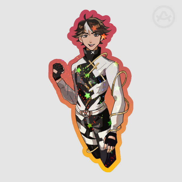 LIN LING 3''  Holo Sand Star Sticker