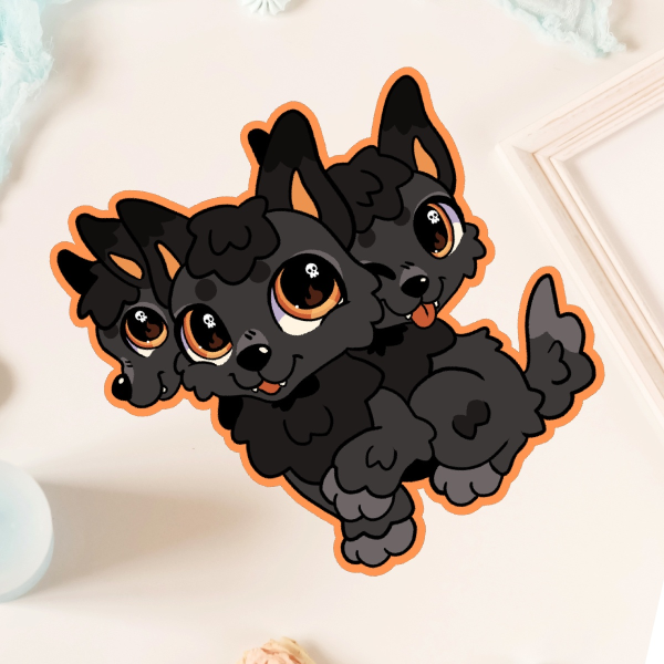 Cerberus - Matte sticker