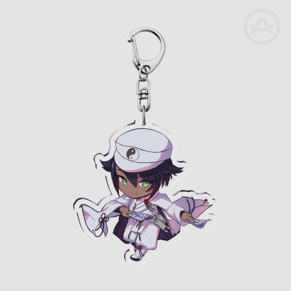 ikaruga 2.5 in  Clear Acryllic Keychain Charm guardians of rune dragon factory azuma