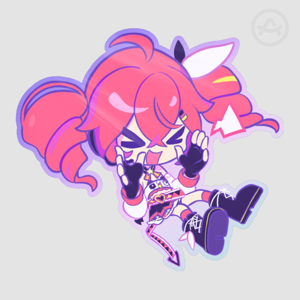 Kasane Teto MuseDash style Shout Sticker