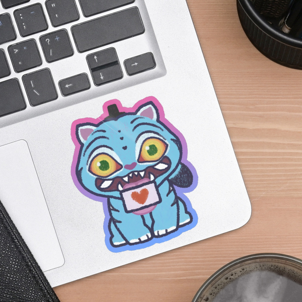 [KPDH] Derpy Tiger 2.5" Vinyl Sticker