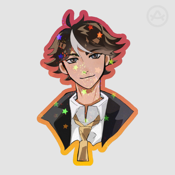 LIN LING 3''  Holo Sand Star Sticker