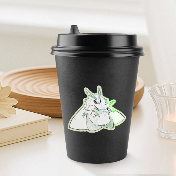 Mint Moth Die Cut Sticker