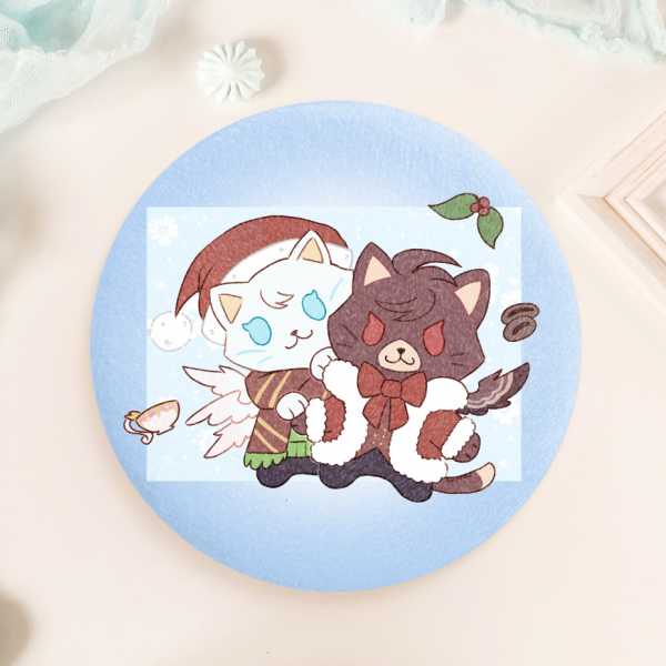 Angel Cats Plush Badge