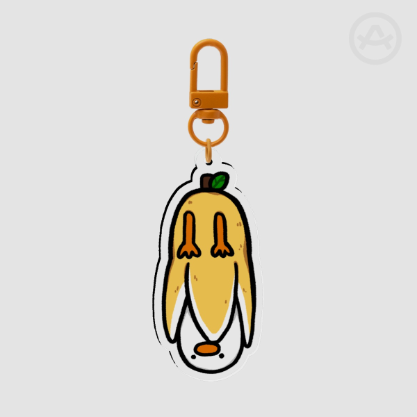 Hanging Banana Duck Keychain B