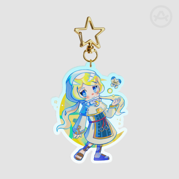 Yuelia (Fantasy Life) Unofficial art -  Colored Edge Acrylic Keychain