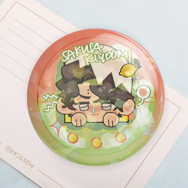 Sakusa Tama Button Pin