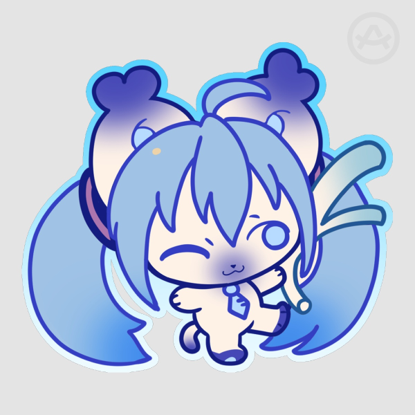 EscKitty Miku Cosplay Sticker