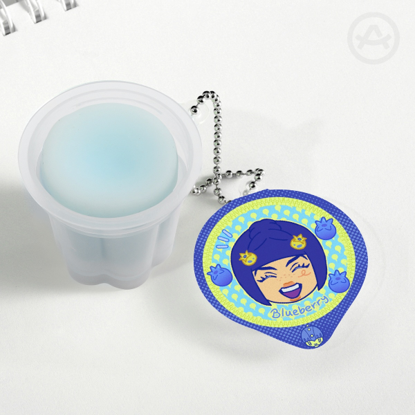 Squishy Bruberry Flan Charm