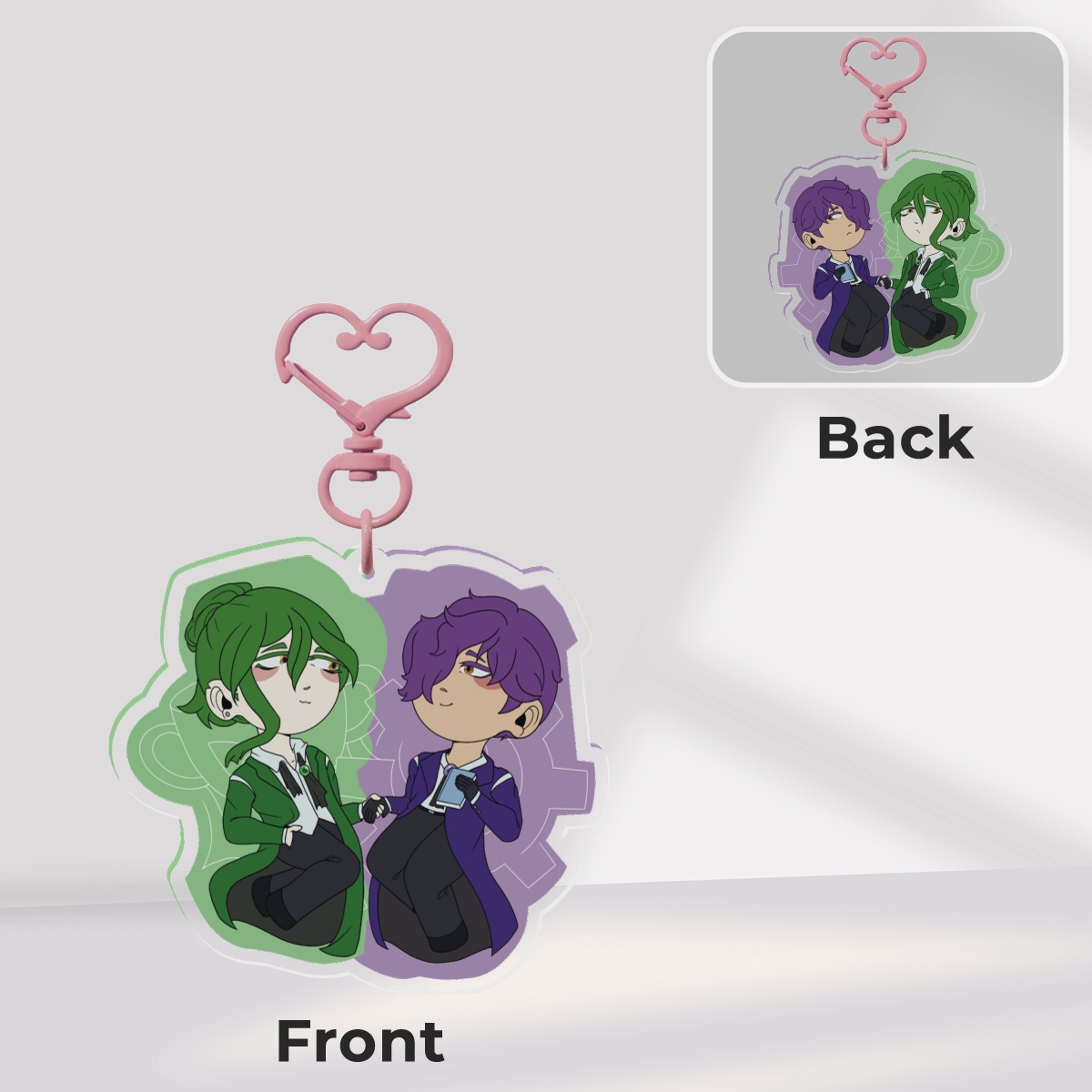 Netzach and Yesod Keychain