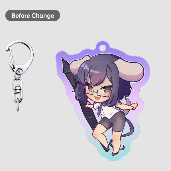duokhay stylus Lenticular Keychain Charm
