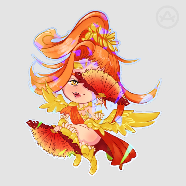 FFXIV Azyema Die Cut Broken Glass Paper Sticker