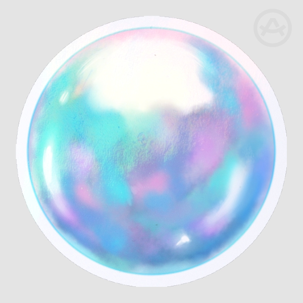 Pearl (Blue) Die Cut Sticker