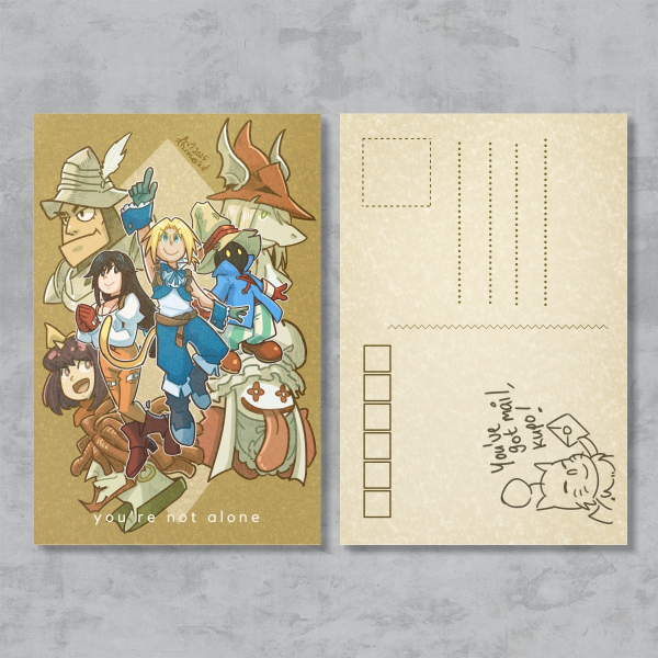 FF9 postcard - You're not alone!