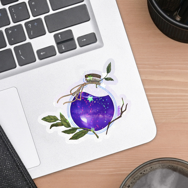 Purple potion Holo sand Sticker