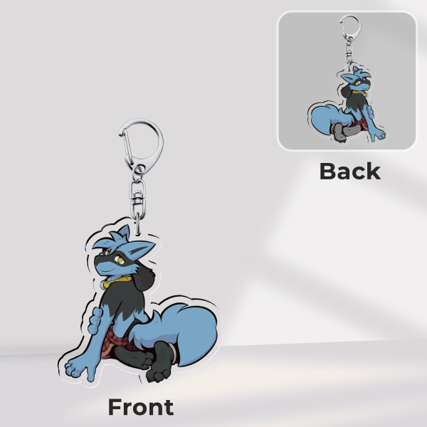 Puppy Pinup - Acrylic Keychain