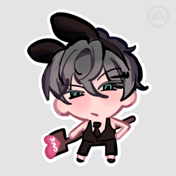 [ALNST] till bunny cafe sticker