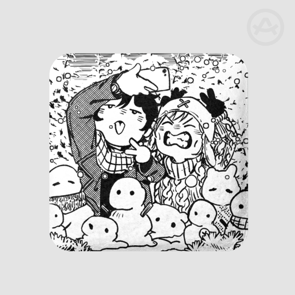 Winter Square Plush Badges