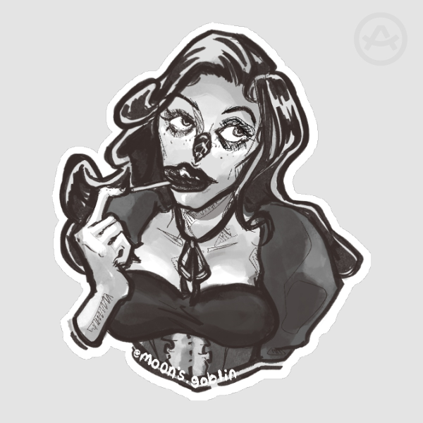 Laughing Jill Sticker