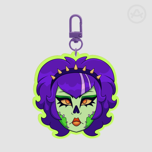 Zombie Girlz - Undead Trad Goth Keychain
