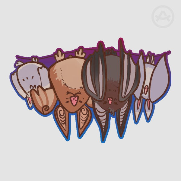 Die Cut Paper Bat Stickies.