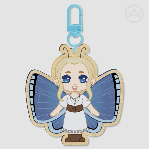 Lapis Wood Keychain