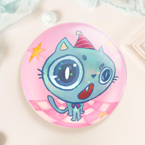 Party Cat (Button Pins)