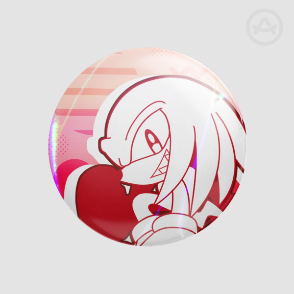 Chibi Knuckles Round Badge