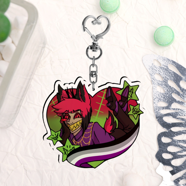 Alastor Pride Acrylic Keychain