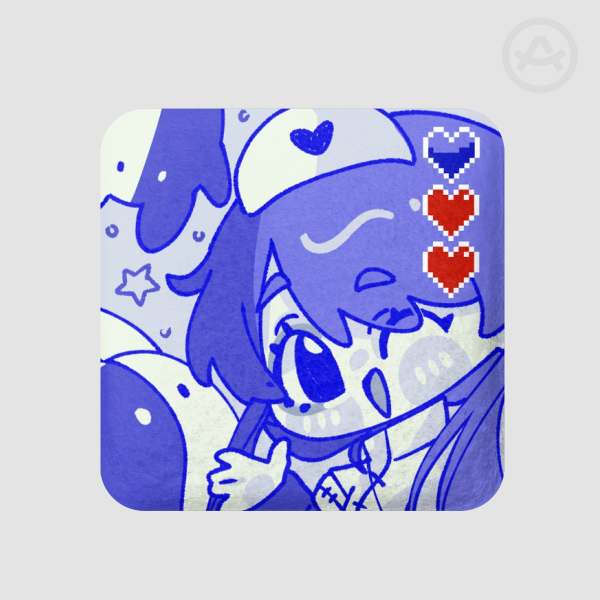 [ Utaite - Eve ] Lilin Square Plush Badges