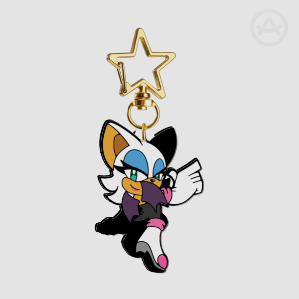 Chibi Rouge Clear Acrylic Keychain
