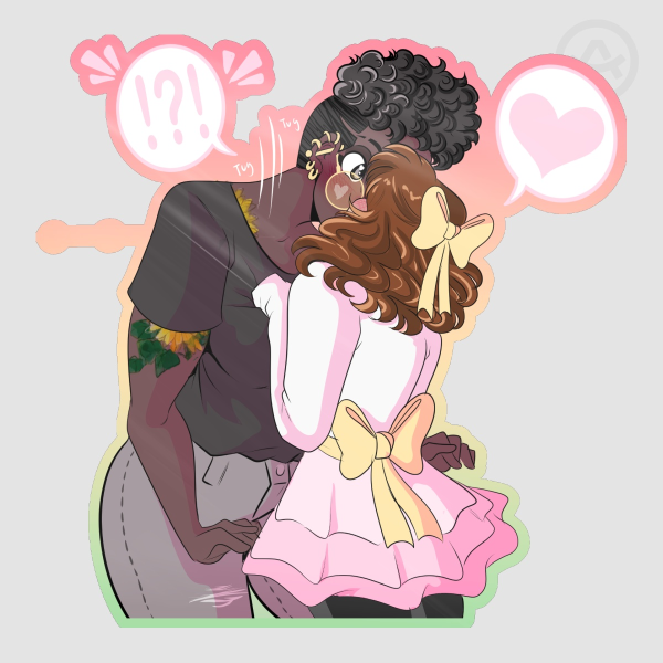 Come Here and Kiss Me Sticker