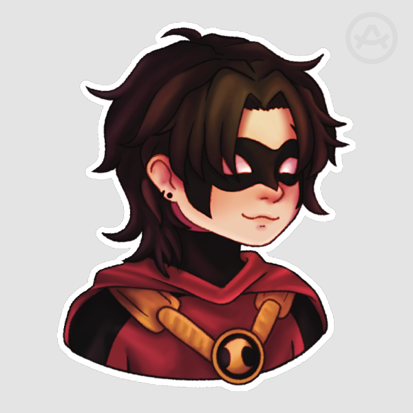 Red robin sticker