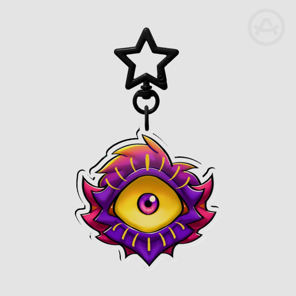 Blinky Plushie Acrylic Keychain