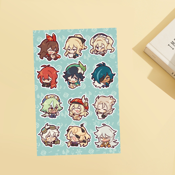 GENSHIN | Sticker Sheet Mondstadt