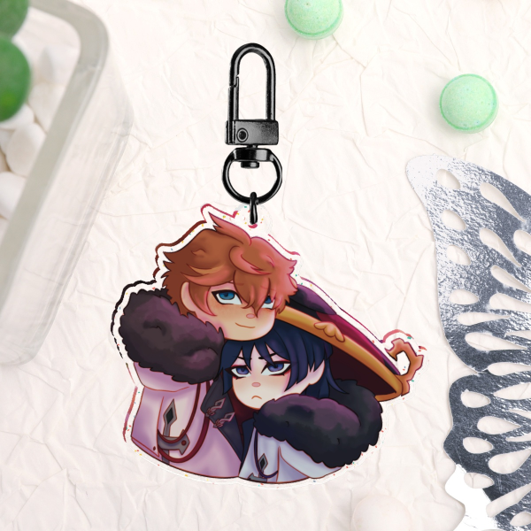 Chiscara glitter keychain