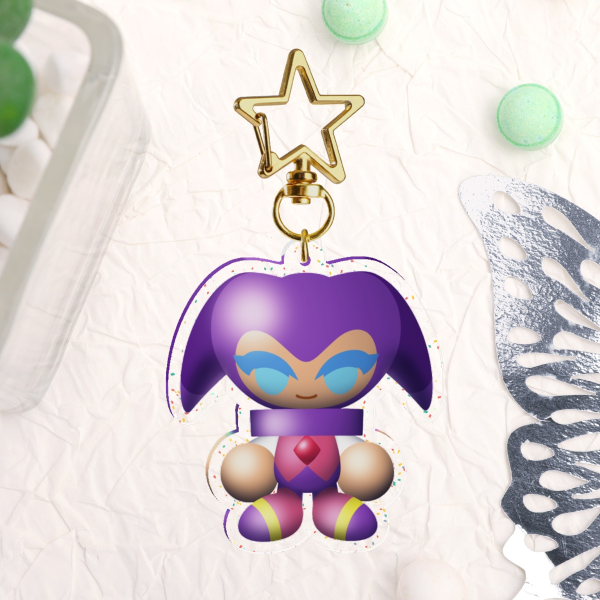 NiGHTS 5cm Glitter Acrylic Keychain