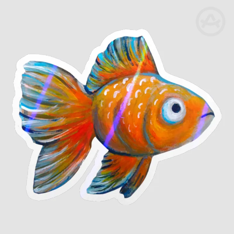 Fat Goldfish Sticker Goldfish Sticker by Lilac - ACGGOODS