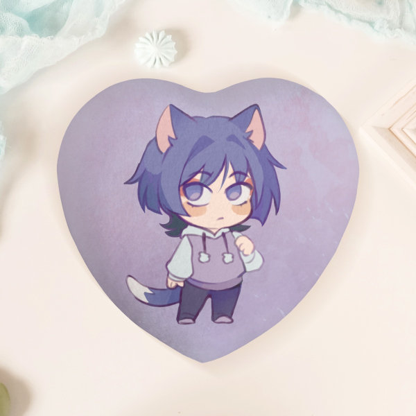 Scara Heart Plush Badge