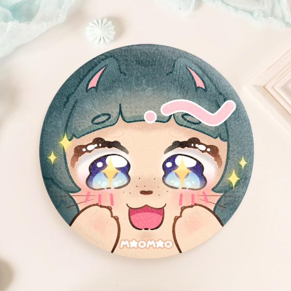 Maomao plush badge